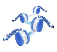 Jeeeun Smart Motion Pet Ball, Electric Rolling Pet Toy Ball with Random Path, Motion Activated Interactive Play for Dogs Cats Indoor Boredom Relief Rechargeable (Blue)