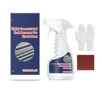 Jeeeun Steel Rust Remover Spray 120ml, Highly Concentrated Rust Stain Remover for Steel & Iron, Fast Acting Metal Cleaner for Tools, Automotive Parts, Stainless Steel, Workshop Maintenance (1PCS)