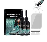 Jeeeun Windshield Chip Repair Kit - Upgraded Glass Repair Liquid for Cracks, Chips, Rock Damage, Quick, Long-Lasting Solution for Windshields, Windows, and Mirrors (2PCS)