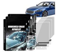 Jeeeun Windshield Crack Repair Kit, 2026 Upgraded Windshield Chip Repair Kit, Universal for All Glass Cracks (3pc)