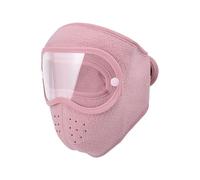 Jeeeun Winter Warm Fleece Windproof High-Definition Goggles for Men & Women (Pink)