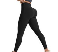 Jeeeun Women Leggings Black, Resistance Leggings for Women for Yoga Gym Workout (Black,S)