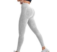 Jeeeun Women Leggings Black, Resistance Leggings for Women for Yoga Gym Workout (Light Gray,S)