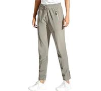Jeeeun Women Over 50 Stretch Active Pants, Thickened Quick Drying Comfort Casual Pants for Travel Yoga Daily Wear (Khaki-Straight,S)