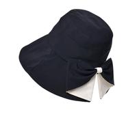 Jeeeun Women's Bowknot Wide Brim Sun Protective Hat - 360° Protection Foldable Breathable Beach Travel Sun Protective Hat