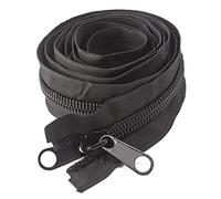 JEEIJ Cremalleras De Nailon 10#, Cremallera Deslizante Doble For Sacos De Dormir, Tienda De Equipaje, Cremallera Larga, Accesorios De Costura DIY, 1 Uds (Color : Black, Size : 150cm)