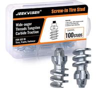 JEEKVISEN Pernos de neumáticos, espigas de carburo de nieve de tornillo, pernos de neumáticos de rueda para zapatos de vadeo y correr, bicicletas de montaña y grasa, scooters, automóviles, camionetas, ATV/UTV, motocicletas deportivas, cargadores, tractores