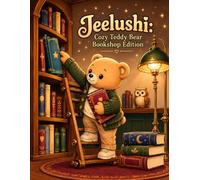 Jeelushi: Cozy Teddy Bear- Bookshop Edition: A Charming Coloring Escape Filled with Books, Bears & Cozy Bookshop Moments. 25 Coloring Pages