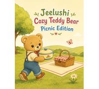Jeelushi: Cozy Teddy Bear- Picnic Edition: A Sweet Outdoor 25 Page Stress Free Coloring Adventure for Adults, Teens & Kids