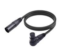 Jeenuuder 1 Uds. Adaptador de Cable de ExtensióN de MicróFono XLR, Cable de MicróFono XLR Hembra de 90 Grados una XLR Macho Recto de 3 1M