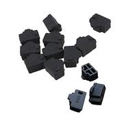 Jeenuuder 100 Uds Puerto Concentrador Ethernet Negro RJ45 Tapa Antipolvo TapóN Protector Interfaz RJ45 TapóN Antipolvo para Puerto Hembra RJ45