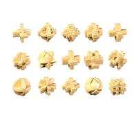 Jeenuuder 15 estilos/set Lu Ban Lock Juguete de Madera Educativo IQ Rompecabezas Juguete Educativo para Niños Niños Plástico Desbloquear Adulto