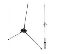 Jeenuuder 2 Juegos de Accesorios ElectróNicos: 1 Juego de Antena UHF-F 10-1300 MHz y 1 Juego de Antena de Doble Banda UHF/VHF 144/430 MHz 2,15