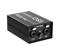 Jeenuuder Aislador de G202 Aislador de Audio XLR 6.5 de Doble Canal Mezclador de Ruido de Sonido Actual MicróFono Filtro de ComúN