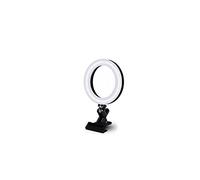 Jeenuuder Anillo de Luz para Selfie de 16 Cm para Computadora PortáTil, LáMpara de Anillo de Escritorio, IluminacióN de Videoconferencia con TríPode, Soporte para TeléFono, Clip On