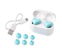 Jeenuuder Auriculares Bluetooth Love, Resistentes Al Agua, FáCil Emparejamiento, Auriculares Internos PortáTiles Continuos con CancelacióN de Ruido, Color Azul