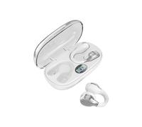 Jeenuuder Auriculares Inalámbricos con Oreja Colgante Auriculares Bluetooth 5.3 Auriculares Estéreo Bluetooth Auriculares con Carga Inalámbrica