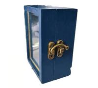Jeenuuder - Biblioteca en miniatura de bolsillo para la ansiedad, pequeña biblioteca de madera, antiestrés, fácil de instalar, fácil de usar