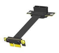 Jeenuuder Cable de ExtensióN PCIE 1X de 90 Grados, PCI-Express 3.0 1X Macho a Hembra Riser Cable PCI-E 1X Extender Adapter 10Cm