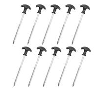 Jeenuuder - Clavos de camping al aire libre roscados a mano en forma de T - Clavos de cuerda de viento - Clavos de acero para toldo fácil de instalar - Fácil de usar