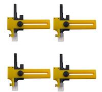 Jeenuuder Cortador Circular Amarillo, Herramienta de Corte Circular Ajustable Adecuado para la Fabricación de Tejidos Artesanales, Herramientas De Arte Hecho a Mano