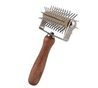 Jeenuuder Cuchillo de Madera de la aguja del Rodillo de la manija, Rompecabezas Rodillo de pino Pizza Aguja de la Rueda Herramientas de Horneado