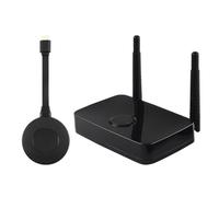 Jeenuuder Extensor de Red de VíDeo 100M 1080P 60Hz con Salida VGA para TV Proyector Monitor PC PortáTil HDTV