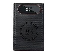 Jeenuuder Fuente de AlimentacióN MóVil Desmontable 4 BateríAs 21700 22.5W Carga RáPida Caja de BateríA de Carga InaláMbrica Kit de Pantalla DIY