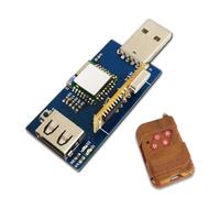Jeenuuder Interruptor USB Remoto Control de AplicacióN MóVil/Control Remoto 433M WiFi 2.4G con MóDulo MultifuncióN de TransmisióN de Datos USB