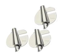 Jeenuuder - Kit universal de pies de dobladillo, enrollado, para coser, kit de pies de presión de dobladillo, enrollado, 3 piezas prensadora de máquina de coser industrial -5/6/7 mm