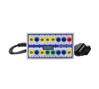 Jeenuuder OBDII OBD2 Breakout Box Coche Break out Box Detector de Protocolo de Coche Auto Can Test Box Detector de Conector Automotriz (A)