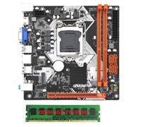 Jeenuuder Placa Base para Computadora ITX H110 con 4G 2133Mhz DDR4 RAM LGA1151 DDR4 Compatible con 32GB Gigabit Ethernet M.2 Nvme PCI-E 16X