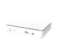 Jeenuuder PoE Mini UPS Router Corte de Energía Fuente de Alimentación de Respaldo DC Fuente de Alimentación Ininterrumpida Interruptor de Enrutamiento (10400MAH) Enchufe Europeo