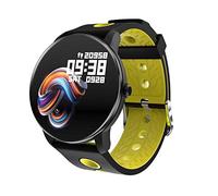 Jeenuuder Reloj Inteligente T6 Pantalla de Prensa para Hombres PresióN Arterial Frecuencia CardíAca Reloj Inteligente Reloj Impermeable para Mujer Deporte para Android iOS-Verde