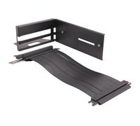 Jeenuuder VGA PCI-E 3.0 X16 Tarjeta de Video Soporte de Montaje Vertical Juego de Cables de ExtensióN Soporte de Tarjeta GráFica para Carcasa de PC ATX (B)