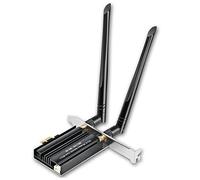 Jeenuuder WiFi6E 3000Mbps 2.4G 5G 6GHz Bluetooth 5.2 USB3.0 Adaptador LAN InaláMbrico Tribanda Receptor WiFi para Computadora de Escritorio Laptop
