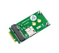 Jeenuuuder - Adaptador M.2 Key B a Mini PCI-E para módulo GSM 5G 4G 3G LTE con ranura para tarjeta Nano SIM