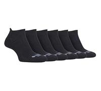JEEP - 6 Pares Hombre Calcetines Deporte Cortos Tobilleros | Calcetines Transpirables para Running (39-45, Negro)