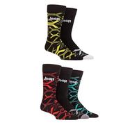Jeep Calcetines de bambú para hombre, 5 unidades, transpirables, para uso diario, multicolor, ^