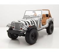 Jeep CJ-7 1976 Blanco Ace Ventura When Nature Llamadas Modelo 1:18 Greenlight