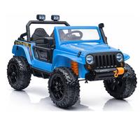 Jeep Coche Eléctrico Infantil 4x45W Ruedas EVA Simil Piel LED Mando Azul