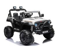Jeep Coche Eléctrico Infantil Kinderauto EVA LED Con Mando MP3 Blanco