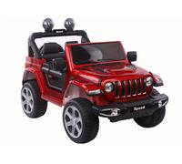Jeep Coche Infantil Eléctrico 4x4, Asientos De Cuero, EVA, Mando, LED, MP3