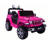 Jeep Coche Infantil Eléctrico 4x4 SUV Vehículo Infantil EVA Cuero LED RC MP3