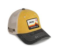 Jeep Have Fun Out There Parche para ropa de camionero lavado, sin estructurar, color amarillo