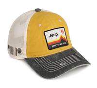 Jeep Have Fun out There Parche para Ropa de Camionero Lavado, sin estructurar, Color Amarillo