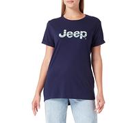 Jeep J Woman T-Shirt Oversize Jeep Striped Print Turn-up Sleeve J22w T-Shirt Mujer
