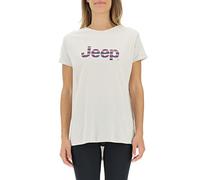 JEEP O102611-J863 J Woman T-Shirt Oversize Striped Print Turn-up Sleeve J22W Mujer Light Graystone L