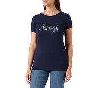 JEEP O102612-A184 J Woman T-Shirt Botanical Print J22W Mujer Deep Blue M