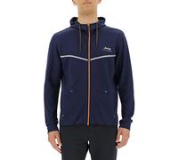 JEEP O102620-K879 XP MAN HOODED TECH SWEAT JACKET W/Kangaroo Pocket JX22A Hombre Deep Blue/Dark G.Mel M